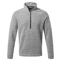 Soft Grey-Black Pepper Marl - Front - Craghoppers Mens Rubeus Half Zip Fleece Top