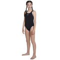 Black - Side - Speedo Girls Medalist One Piece Swimsuit