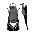 Black-Grey - Back - Aquasphere Zip VX Training Diving Fins