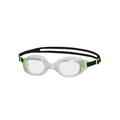 Green-Clear - Front - Speedo Unisex Adult Futura Classic Swimming Goggles