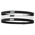 Black-White - Front - Nike 2.0 Elasticated Headband (Pack of 3)