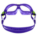 Violet-Lime - Back - Aquasphere Childrens-Kids Seal 2 Swimming Goggles