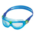 Blue - Side - Aquasphere Childrens-Kids Seal 2 Swimming Goggles