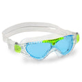 Clear-Green-Blue - Front - Aquasphere Childrens-Kids Vista Swimming Goggles