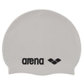 White-Black - Front - Arena Unisex Adult Classic Silicone Swim Cap