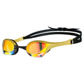 Yellow-Copper-Gold - Front - Arena Cobra Mirror Ultra Swipe Swimming Goggles