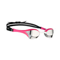 Silver-Pink - Side - Arena Cobra Mirror Ultra Swipe Swimming Goggles