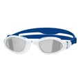 Titanium-White-Blue - Front - Zoggs Unisex Adult Tiger LSR+ 2024 Racing Swimming Goggles