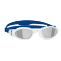 Titanium-White-Blue - Back - Zoggs Unisex Adult Tiger LSR+ 2024 Racing Swimming Goggles