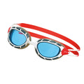 White-Red-Blue - Side - Zoggs Unisex Adult Predator 2024 Swimming Goggles