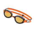 Polar Grey-Orange - Side - Zoggs Unisex Adult Predator 2024 Swimming Goggles