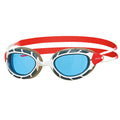 White-Red-Blue - Front - Zoggs Unisex Adult Predator 2024 Swimming Goggles