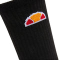 Black - Side - Ellesse Mens Tisbi Crew Socks (Pack of 3)