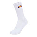 White - Back - Ellesse Mens Tisbi Logo Crew Socks (Pack of 3)