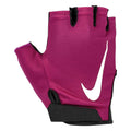 Black-Fuchsia - Front - Nike Womens-Ladies Gym Essential 2024 Fitness Fingerless Gloves