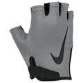 Grey-Black - Front - Nike Mens Gym Essential 2024 Fitness Fingerless Gloves