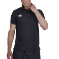 Black - Side - Canterbury Mens Waimak Polo Shirt