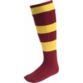 Maroon-Amber - Front - Carta Sport Mens Euro Socks