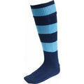 Navy-Sky Blue - Front - Carta Sport Mens Euro Socks