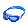 Blue-White - Side - Aquasphere Childrens-Kids Seal 2 Tinted Swimming Goggles