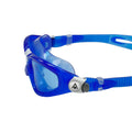 Blue-White - Pack Shot - Aquasphere Childrens-Kids Seal 2 Tinted Swimming Goggles