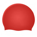 Red - Back - Speedo Childrens-Kids Silicone Swim Cap