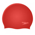 Red - Front - Speedo Childrens-Kids Silicone Swim Cap