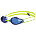 Blue-White-Yellow - Front - Arena Childrens-Kids Tracks Swimming Goggles