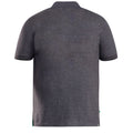 Grey - Side - Duke Mens D555 Grant Pique Kingsize Polo Shirt