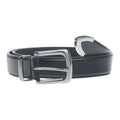 Black - Front - Duke Mens D555 Joseph Bonded Leather Metal Tip Waist Belt