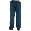 Black - Back - Duke Mens D555 Rockford Carlos Stretch Jeans