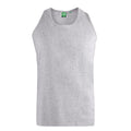 Grey Melange - Front - Duke Mens D555 Fabio Kingsize Tank Top