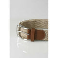 Stone - Side - D555 Mens Frank Stretch Braided Belt