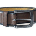 Brown - Back - Duke D555 Avant Burnished Bonded Leather Belt