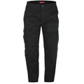 Black - Front - Duke Mens D555 Robert Peached Washed Cargo Trousers