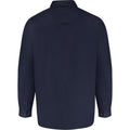 Navy - Back - Duke Mens D555 Richard Oxford Kingsize Long-Sleeved Shirt