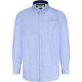 Sky Blue - Front - Duke Mens D555 Richard Oxford Kingsize Long-Sleeved Shirt