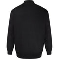 Black - Back - Duke Mens D555 Franco 1 Knitted Full Zip Kingsize Hoodie