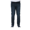 Blue Black - Side - Duke Mens D555 Daniel Tapered Leg Kingsize Jeans