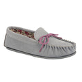 Grey - Front - Mokkers Womens-Ladies Lily Slip On Slippers