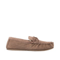 Dark Camel - Back - Mokkers Mens Oliver Moccasin Wool Lined Slippers