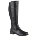 Black - Front - Cipriata Womens-Ladies Silvia Leather Zip High Leg Boot