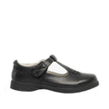 Black Matt - Back - Boulevard Girls Touch Fastening T Bar Shoes