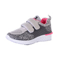 Grey-Black-Fuchsia - Front - Dek Childrens-Kids Sumari Mesh Trainers