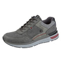 Grey - Front - Route 21 Mens Leisure PU Shoes