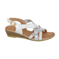 Silver - Front - Cipriata Womens-Ladies Quarta Sandals