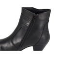 Black - Side - Cipriata Womens-Ladies Claretta Leather Ankle Boots