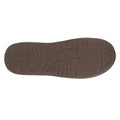 Brown - Back - Zedzzz Mens Neville Slippers