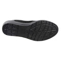 Black - Back - Boulevard Womens-Ladies Patent PU Casual Shoes