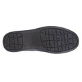 Grey - Back - Zedzzz Mens Kenny Herringbone Twin Gusset Slippers